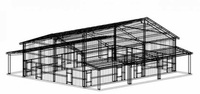 Pont à structure en acier préfabriqué panier à fleurs modélisation conception spéciale structure en acier passage supérieur pour piétons