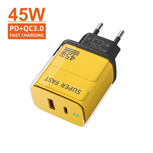 Chargeur AC lumineux style cristal, charge rapide PD <span class=keywords><strong>20W</strong></span> avec QC3.0, modèle APD-508 AC pour téléphones Android et iPhone - Product Image 1