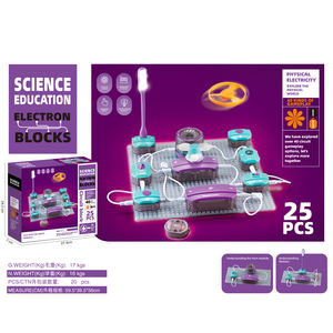 Jouets éducatifs pour enfants, cadeaux scientifiques, blocs en plastique, jouets scientifiques électroniques, ensembles de jouets d'ingénierie - Product Image 2