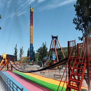 Tour de chute libre rotative pour parc d'attractions, équipement d'amusement, chute libre en plein air, acier, fibre de verre, certifié CE, 16 personnes - Product Image 4