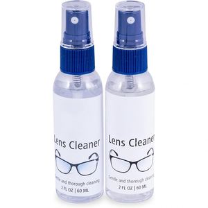 Factory Cheap Transparent Custom logo Printed Glasses <b>Cleaner</b> <b>Spray</b> 50ML Eyeglasses Care Cleaning Liquid Cloth Kit for Glasses - Product Image 1