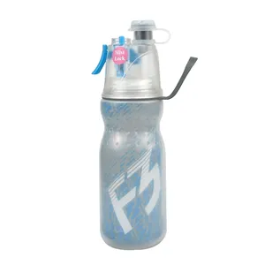 F3 design sport water bottle boy friend gift cup with aluminum foil ice water bottle BPA free drink and spraying water jug