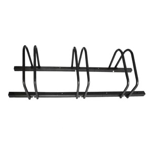 Estante para bicicletas al aire libre Estantes de almacenamiento de estacionamiento de bicicletas de acero Estantes de exhibición de piso de ciclo comercial Soporte de rejilla para bicicleta Rac Soporte 3 bicicletas - Product Image 4