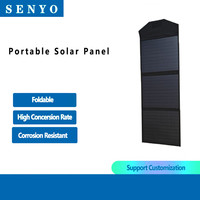 Panneaux solaires portables pris en charge par personnalisation Chargeur solaire pliable 60W de haute qualité pour le chargement de dispositifs électroniques