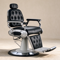 Chaise de barbier vintage robuste de qualité supérieure, inclinable et réglable, mobilier de salon hydraulique, chaise de barbier professionnelle