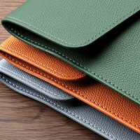 Carpeta de Archivos Personalizada Tamaño A4 de Cuero PU Resistente al Agua con Patrón de Bolsa Organizadora de Documentos Suave para Uso Escolar y de Oficina