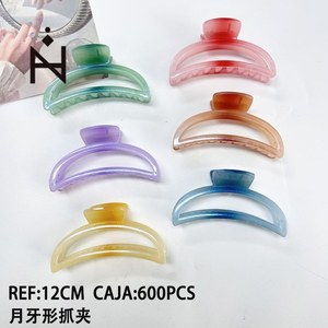 Fermaglio per capelli a forma di mezzaluna da 12 cm, accessorio per capelli alla moda per donna - Product Image 1