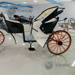 Calèche royale de Noël en plein air, calèche de princesse moderne pour le tourisme, vélo à 4 roues, calèche de poney princesse Victoria - Product Image 5