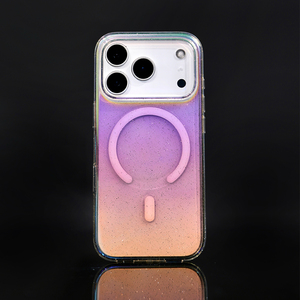 Funda Magnética de Lujo B311 para iPhone 12 13 14 15 16 17 Pro Max, Carcasa de PC con Recubrimiento Electrolítico y Polvo Brillante - Product Image 6