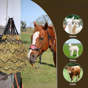 Red de heno de alimentación lenta para caballos, ganado, ovejas, alpacas, bolsa alimentadora de hierba colgante para el cuidado de pastos de caballos - Product Image 1