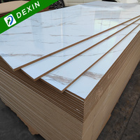 2 ~ 30mm couleur unie grain de bois grain de marbre panneau de fibre de bois utilisation de décoration panneau de MDF face à la mélamine