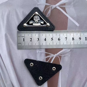 Ready to Ship High Quality Eco-Friendly Designer Clothing Label Garment with <b>Gold</b>/Custom Color Rectangle Shape for <b>Clothes</b> - Product Image 4