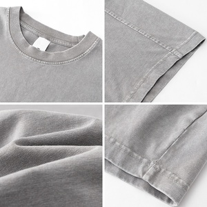 Camiseta Blanca Vintage de Verano para <span class=keywords><strong>Hombre</strong></span>, 100% Algodón, 280g, Manga Corta, Modelo INS para Ropa - Product Image 4