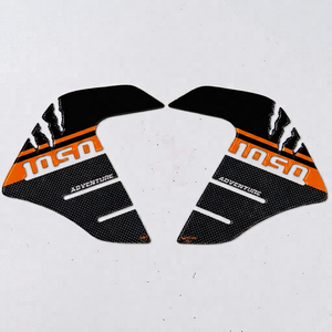 Labelbike 2 Pezzi Protezioni Laterali Serbatoio 3D Compatibili con Moto 1050 Adventure Adesivi Moto Eleganti Italia - Product Image 1