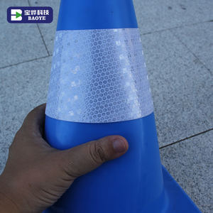 बाओये अनुकूलन योग्य 30 सेमी 12 इंच छोटे नारंगी चिंतनशील उच्च-तीव्रता वाले प्राइमाटिक पीसी सुरक्षा सड़क शंकु - Product Image 4