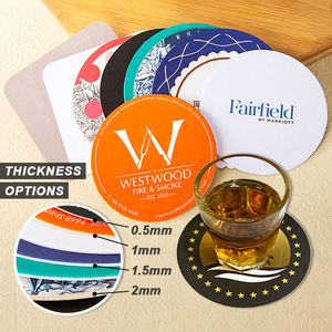 Posavasos de papel redondo personalizado, posavasos gruesos para restaurante, Bar, cerveza, posavasos de papel, posavasos de papel absorbente para Hotel para bebidas - Product Image 3