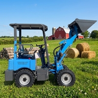Chargeuse sur chenilles électrique robuste, capacité 500 kg, mini-chargeuse sur chenilles électrique personnalisée pour travaux de construction en extérieur