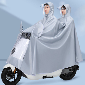 Imperméable unisexe pour une ou deux personnes, imperméable pour vélo électrique, <span class=keywords><strong>poncho</strong></span> pour scooter électrique, imperméable pour moto - Product Image 5