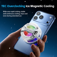 Refroidisseur magnétique pour téléphone portable TEC Semiconductor TL18-1 en gros, 3 vitesses réglables, avec lumière RGB