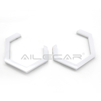 AILECAR Anneaux lumineux LED RGB dynamiques pour phares de voiture, 70MM/80MM/90MM, éclairage doux, décoration pour phares, anneaux halo LED RGB à effet de poursuite