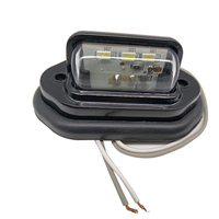 Lumière de plaque d'immatriculation étanche à 3 LED 12V, 2 pièces, feu arrière de plaque d'immatriculation pour camion, SUV, Van, RV, camion et bateaux avec étiquettes d'immatriculation