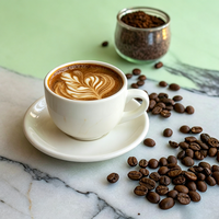 Café instantané KETO OEM pour usine, faible en glucides, sans sucre, à l'huile MCT, favorisant la satiété, graisses saines, boisson quotidienne saine