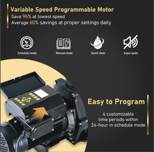 Pompa per Piscina Interrata a Velocità Variabile da 1.5HP con Inverter Completo e RS485 per Filtrazione dell'Acqua della Piscina, ad Alta Efficienza Energetica - Product Image 3