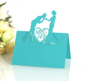 Nupcial Mr Mrs Hollow Wedding Party Paper Seating Card Table Name Place Cards Decoraciones Sign In Card