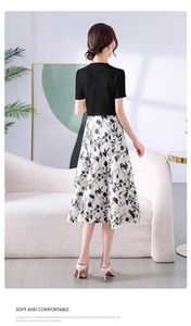 2025 été élégant TwoPiece robe décontracté ALine avec manches bouffantes taille naturelle pour adultes - Product Image 4