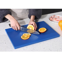 Vente en gros YIQI Planche à découper ronde en HDPE avec poignée pour cuisine de restaurant Planche à découper facile à nettoyer