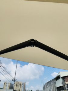 <span class=keywords><strong>Auvent</strong></span> rétractable mobile autoportant à double ouverture, <span class=keywords><strong>auvent</strong></span> commercial extérieur, cadre en alliage d'aluminium gris, garantie 1 an - Product Image 3