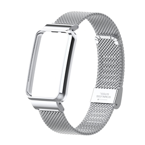 Correa de Metal de acero inoxidable para reloj Xiaomi <span class=keywords><strong>Mi</strong></span> <span class=keywords><strong>Band</strong></span> 7 <span class=keywords><strong>Pro</strong></span>, malla milanesa de alta calidad - Product Image 3