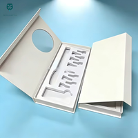 Boîte cadeau en papier magnétique pliable recyclable, laminage mat, revêtement UV, taille personnalisée pour flacon de 3 ml, 10 ml et emballage de stylo