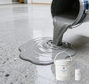 Peinture de <span class=keywords><strong>sol</strong></span> en résine époxy écologique, revêtement liquide, surface texturée antidérapante, haute résistance, durable, résistante à l'eau et à l'huile - Product Image 2
