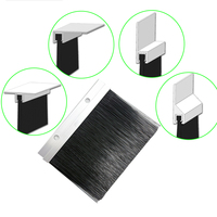 Brosse de filetage d'étanchéité d'armoire de boîte de distribution UL94-V0 la brosse de bande de câble ignifuge avec le support de profil en aluminium
