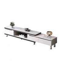 Meuble TV moderne et simple 2026, table basse crème, style luxueux pour petit appartement, salon, nouveau panneau en bois silencieux pour la maison