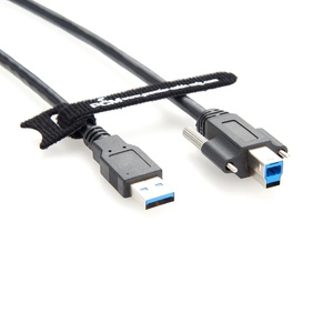 Câble USB 3.0 Type-A vers Type-B à double connexion M2 avec verrouillage par vis, 5 Gbit/s SuperSpeed, haute flexibilité pour automatisation de caméra et imprimante 3D - Product Image 4