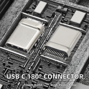 <span class=keywords><strong>USB</strong></span> Type C koperen stekkerconnector 24P-pinnen 1 poort Hoogwaardig oplaadstation - Product Image 2