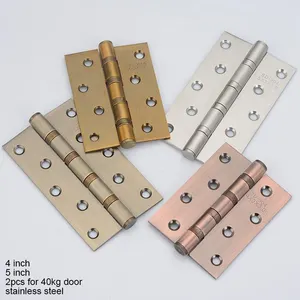 3 4 5 6 Inches Ball Bearing Hinge Hardware Heavy Duty Stainless Steel Black Wooden Door Heavy Duty Butt Hinges