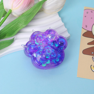 New Trending Maltose Colorful Ribbon Cat Paw <b>Squeeze</b> Toy Decompression Stress Relief Toy <b>Squeeze</b> Stress <b>Ball</b> Classic Gift - Product Image 5