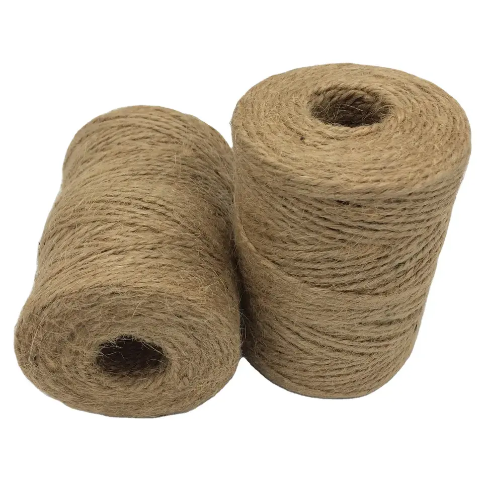 Low price reusable and washable standard quality eco friendly 100% braided jute yarn