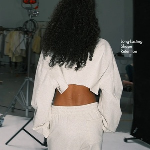 Pantalones Deportivos Anchos de Chándal con Logotipo Personalizado, Tejido Ecológico Transpirable, Color Gris Claro, Tendencia Otoño - Product Image 3