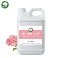 Huile de Géranium (Pelargonium Graveolens) 100% Distillée à la Vapeur, Fraîche, Florale Rose pour la Relaxation, l'Équilibre Émotionnel, l'Aromathérapie, en Vrac