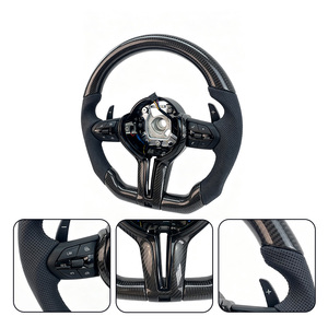 Volante Deportivo <span class=keywords><strong>CS</strong></span> M de Fibra de Carbono y Cuero Perforado, Directo de Fábrica, para <span class=keywords><strong>BMW</strong></span> F36 F30 F10 F15 F20 F22 F25 F32 <span class=keywords><strong>M3</strong></span> M5 <span class=keywords><strong>E46</strong></span> E60 E70 - Product Image 2