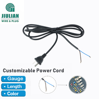Cable de Extensión de Corriente Argentino de 2 Pines y 2 Núcleos con Conector de Estaño para Conectar Dispositivos Domésticos, Certificado S-Mark