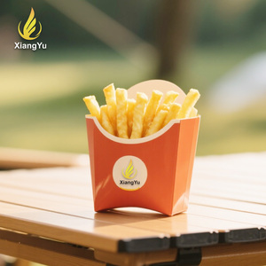 Cajas de Papel Kraft para Papas Fritas de Grado Alimenticio, Contenedores Ecológicos para Llevar, Personalizables para Empaque de Comida Rápida con Certificación FDA - Product Image 2