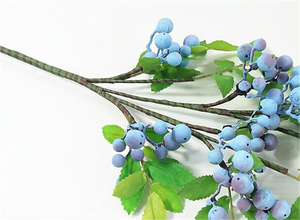 QSLH — plante artificielle de haute qualité, 7 pièces, fruits de raspberry artificiel pour noël V686 - Product Image 6