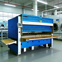 Machine à plier et à replier le linge de lit d'hôtel en acier inoxydable électrique de 3300 mm de largeur, haute vitesse