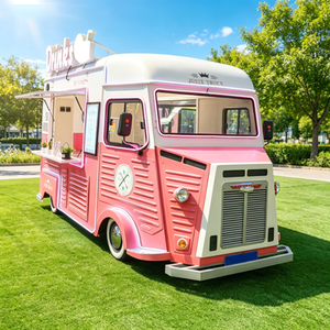 Wholesale Fiberglass Mobile Food Truck <b>Trailer</b> Cooking Equipment Hot Sale Colorful Outdoor Fast Food Cart Outdoor Fast Food Cart - Product Image 1