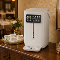 Bouilloire électrique à air chaud de qualité supérieure 5L avec revêtement SUS304, commande tactile 6 niveaux, pour la préparation du thé en famille